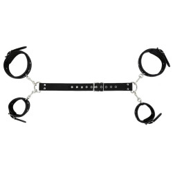 BDSMaster Attaches Bras-Poignets BACK BICEPS Noires